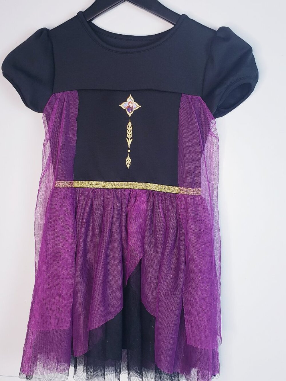 Disney Frozen II Anna Halloween Costume Girls S 6/6X Dress Up Cosplay Purple